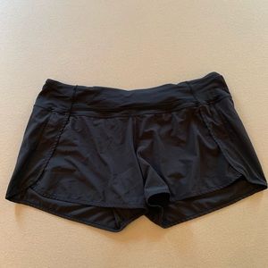 Lululemon running shorts black size 12 EUC